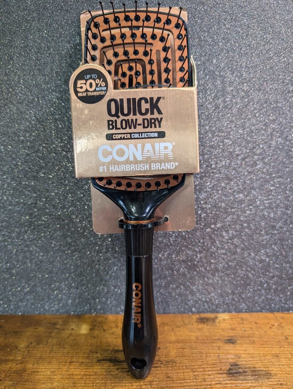 Conair Quick Blow-Dry Copper Collection Flex Head Vented Hair Brush